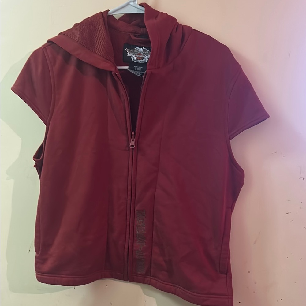 Harley-Davidson Red Hooded Vest